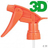 триггер химостойкий оранжевый 3D