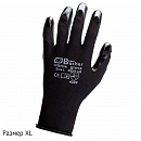 перчатки с PU покрытием XL черные для механических работ АDOLF ВUCHER (пара)
