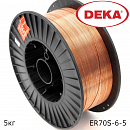 проволока сварочная 5кг d0,8мм омедненная DEKA (в упаковке)