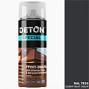 грунт-эмаль RAL 7024 графитовый серый для профнастила и металлочерепицы DETON (аэрозоль, 520мл) 
