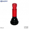 вентиль хром красный h 48,5мм для отверстия 11,5мм для бескамерных колес НОРМ