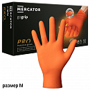 перчатки нитриловые оранжевые M текстурированные прочные GOGRIP MERCATOR  (1шт)