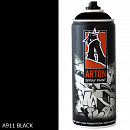 A911 черный/BLACK краска для граффити аэрозоль ARTON (520мл)